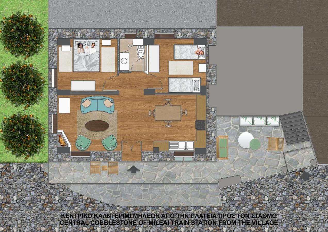 Νόνη Apartment Miléai Екстериор снимка